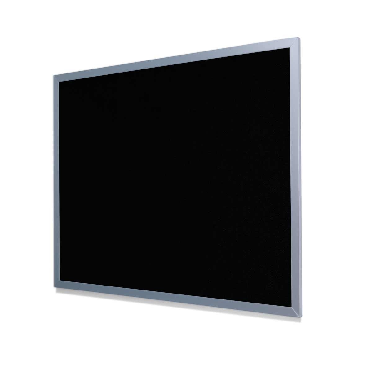 Guilford of Maine FR701 Black Cork Board with Light Aluminum Frame